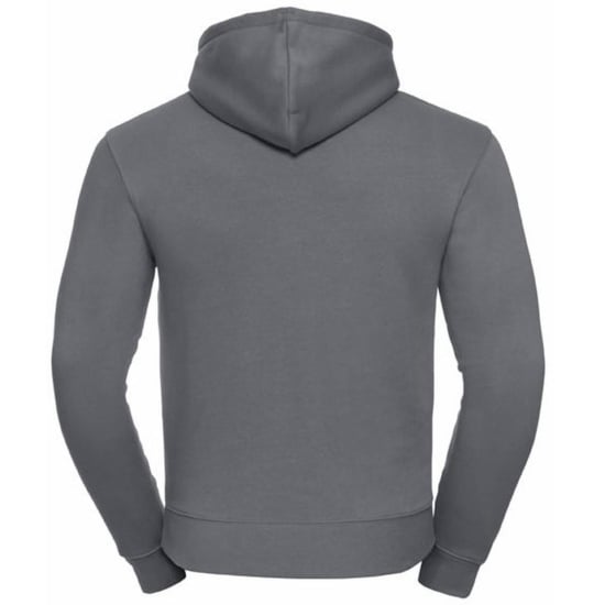 Russell Mens Authentic Hooded Sweatshirt / Hoodie (Convoy Grey) - Image 2