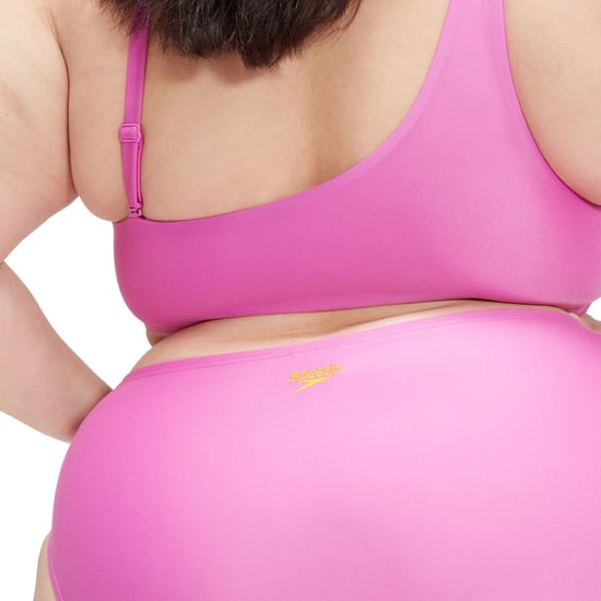 Women's Speedo Plus Size Asymmetric Bikini in Violet