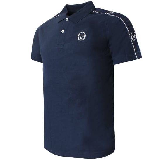 Sergio Tacchini Mens Foley Polo Shirt Taped Navy Top 38731 200