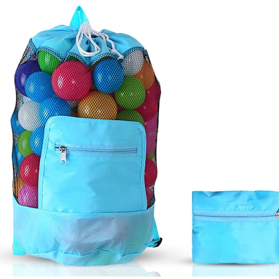 Doodle Storage Toy Play Mat Drawstring Organizer Foldable Large Kids Bag - Blue