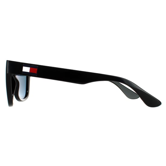 Tommy Hilfiger Square Mens Black Red Mirror Sunglasses - Image 3