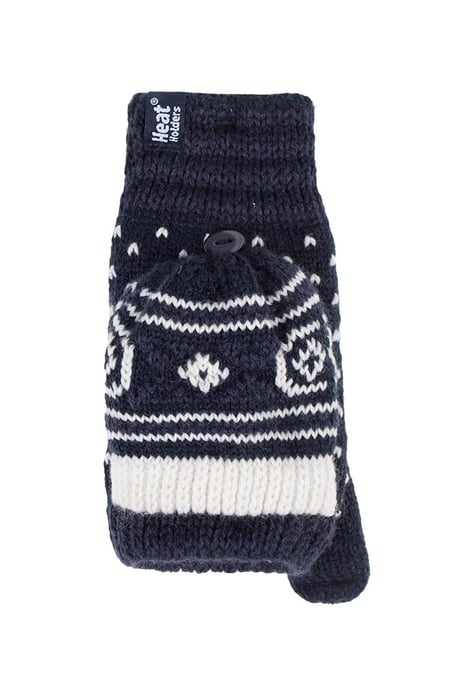 Guantes térmicos sin dedos con estampado de hadas para mujer - Image 1