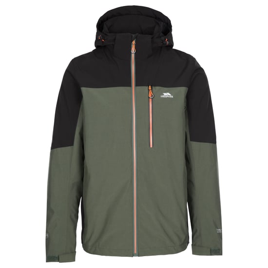 Trespass Mens Tappin Hooded Waterproof Jacket (Ivy) - Image 1