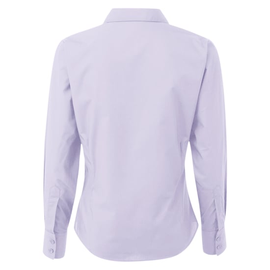 Premier Womens/Ladies Poplin Long-Sleeved Blouse (Lilac) - Image 2