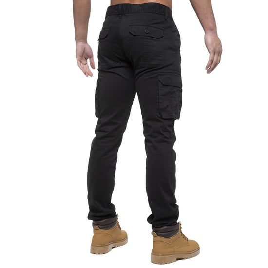 Enzo | Pantalones Cargo Hombre - Negro - Image 4