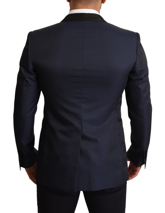 Chaqueta Blazer MARTINI Slim Fit de Lana Azul para Hombre de Dolce & Gabbana - Image 3