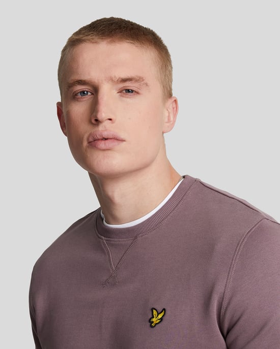 Sudadera tipo jersey violeta malva Highland con marca Lyle & Scott - Image 4