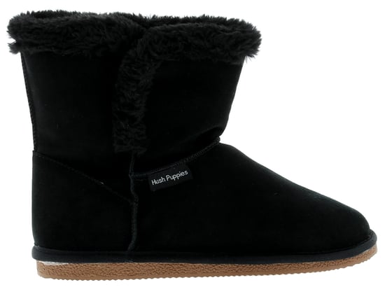 Hush Puppies Womens Boots Ankle Ashleigh Leather Slip On black - Image 2