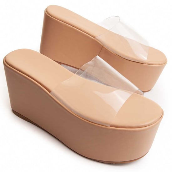 Sandalia Plataforma Montevita Platero en Beige - Image 1
