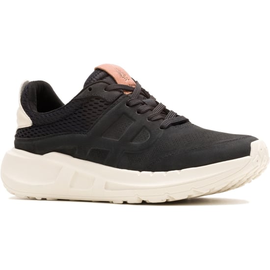 Hush Puppies Seventy8 Runner Suede Women's Black Trainers - Image 1