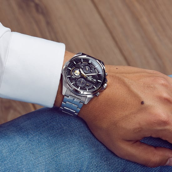 Casio Edifice Men's Silver Watch EFR-556D-1AVUEF - Image 4