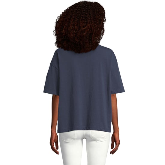 SOLS Womens/Ladies Boxy Organic Oversized T-Shirt (French Navy) - Image 4