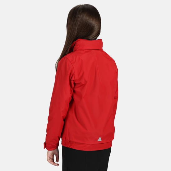 Regatta Kids/Childrens Waterproof Windproof Dover Jacket (Classic Red/Navy) - Image 2