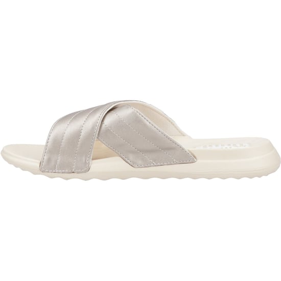 HEYDUDE Christi Slide Distressed Polyurethane Women's Metallic Sandals - Image 3