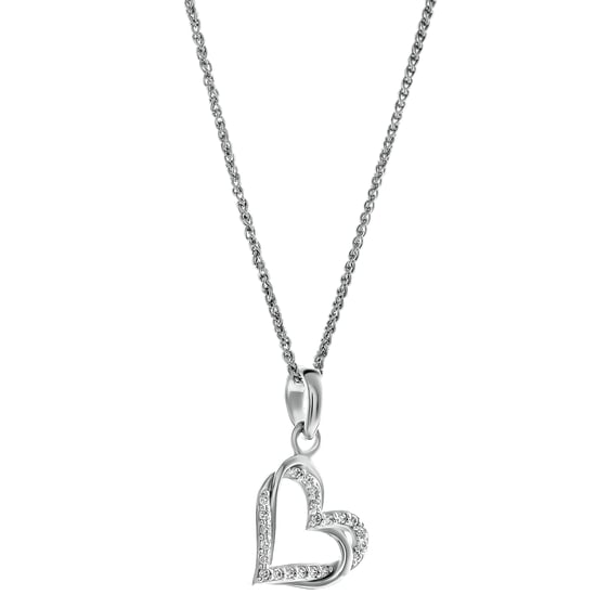 Orphelia 'Cecilia' Women's 925 Sterling Silver Pendant with Chain - Silver ZH-7584 - Image 3