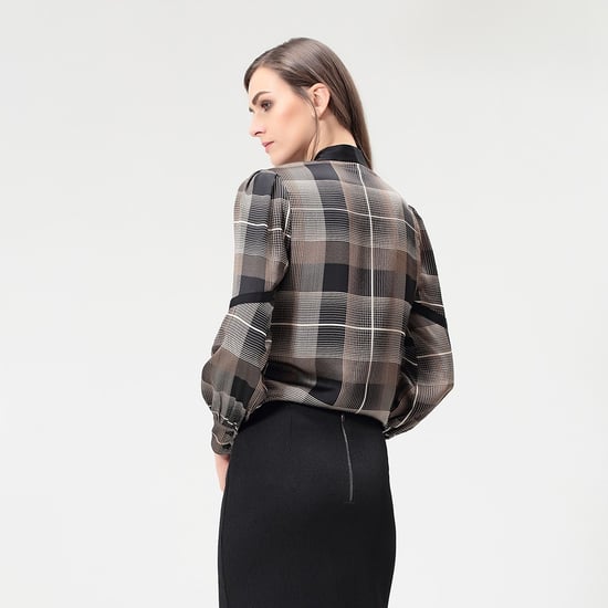 Ascot tie tartan shirt - Image 4