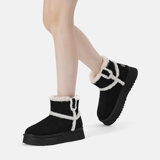 EVER AU Mujer Botines Chic Plataforma De Piel - Barren - Image 2