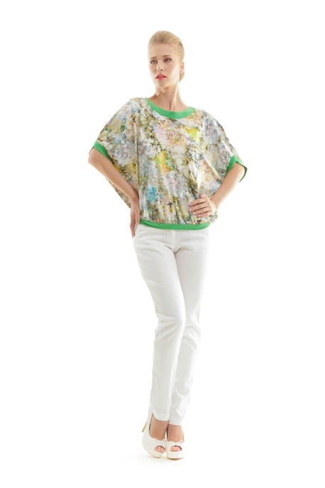 Top con estampado floral - Image 1