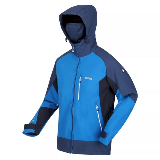 Regatta Mens Hewitts VII Soft Shell Jacket (Skydiver Blue/Admiral Blue)