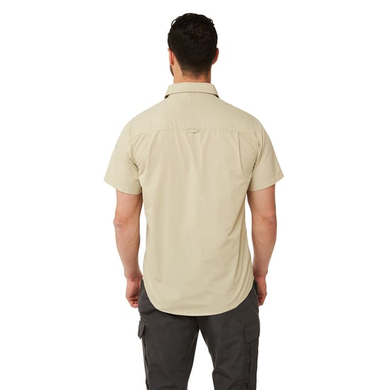 Craghoppers Mens Kiwi Short-Sleeved Shirt (Oatmeal Grey)
