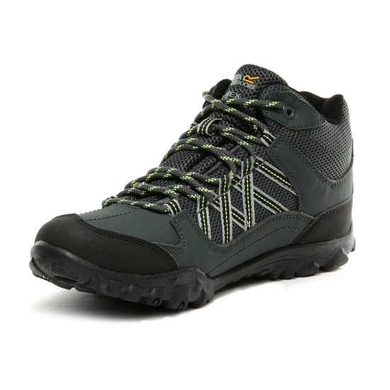 Regatta Childrens/Kids Edgepoint Boots (Briar Grey/Electric Lime) - Image 3