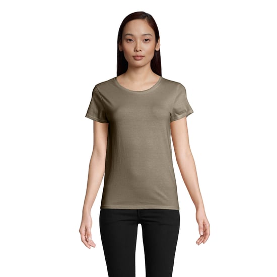 SOLS Womens/Ladies Pioneer T-Shirt (Khaki Green) - Image 1