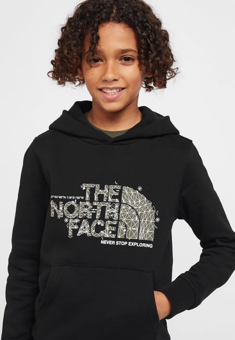 Sudadera con capucha The North Face Kids Drew Peak Overhead en negro - Image 4