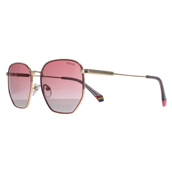 Polaroid Cuadradas Unisex Oro Rosa Gradiente Polarizadas PLD 6214/S/X - Image 2
