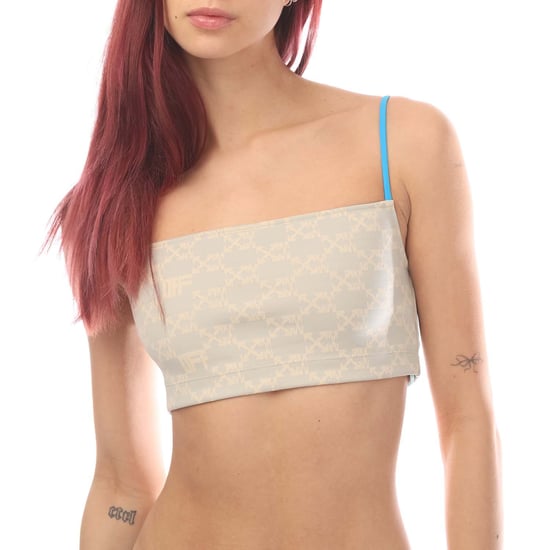Women's Off White Monogram Tube Top in Grey