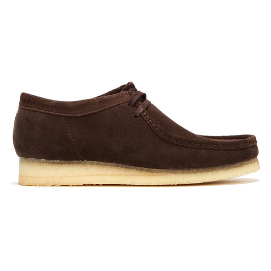 Clarks Wallabee Suede Mens Dark Brown Boots - Image 5