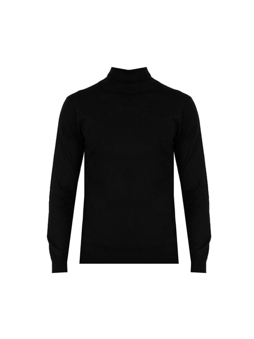Xagon Man Suéter Turtleneck del hombre negro - Image 1