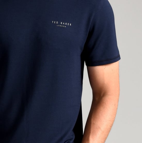 Camiseta Ted Baker SUPER SOFT Hombre Azul Marino - Image 4