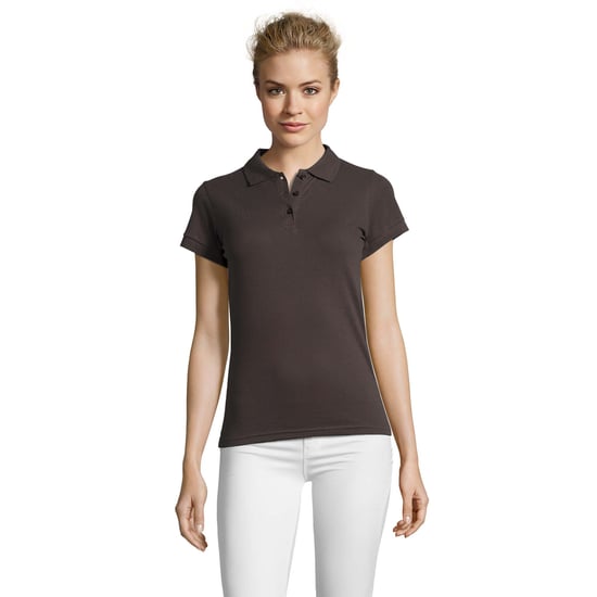 SOLS Womens/Ladies Perfect Polo Shirt (Dark Grey Solid) - Image 1