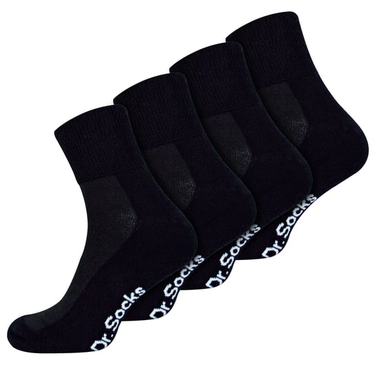 Calcetines Tobilleros Diabéticos Bamboo para Hombre | Dr.Socks | Extra Wide Trainer Socks in Black & White - Negro - Image 1