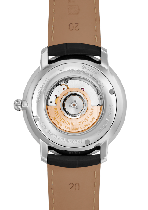 Frédérique Constant Slimline Heart Beat Men's Black Watch FC-312S4S6 - Image 4