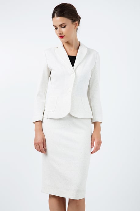 Fitted Stretch Pencil Skirt - Image 2
