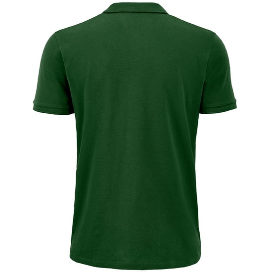 SOLS Mens Planet Pique Organic Polo Shirt (Bottle Green) - Image 2