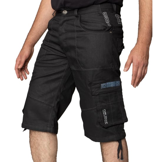 Pantalones cortos vaqueros Enzo Cargo Combat para hombre - Image 3