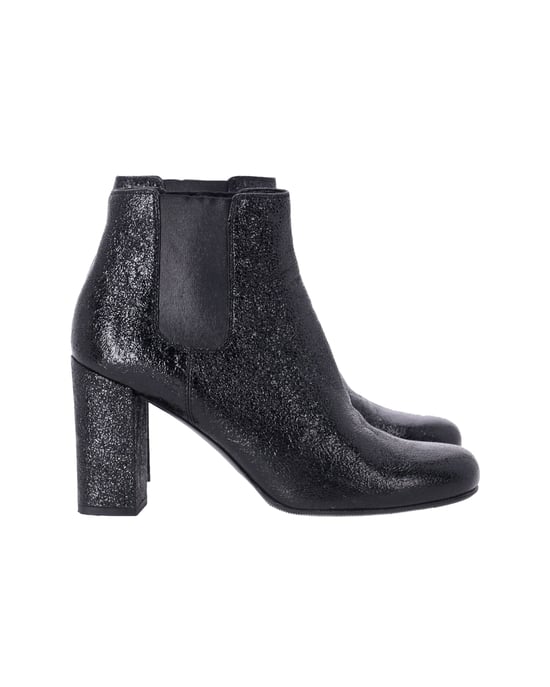 Saint Laurent High Heel Chelsea Boots in Black Leather - Image 1