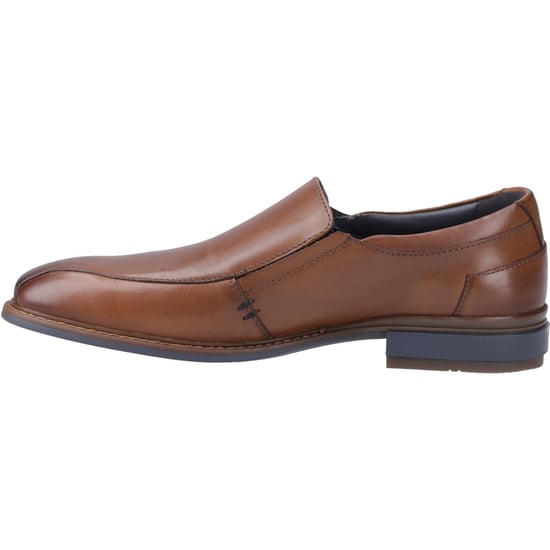 Pod Spear Leather Men's Cognac Slip-On Shoes - Image 4