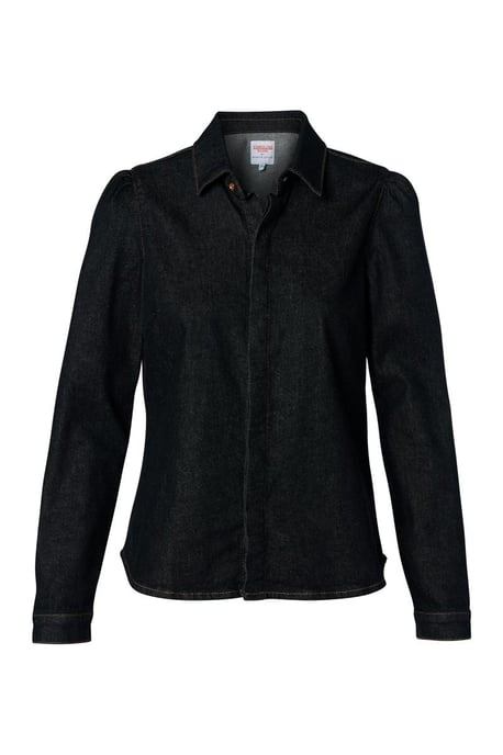 Caroline Tensen Rana Blouse Denim Zwart - Image 3