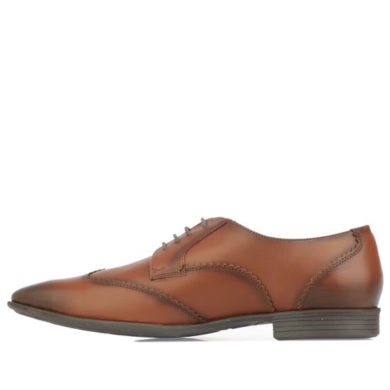 Men's Lambretta Blair Leather Wing Tip Shoes in Tan