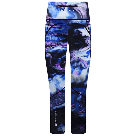 Sweaty Betty Power Pro Workout Womens Blue Print Leggings - Image 2