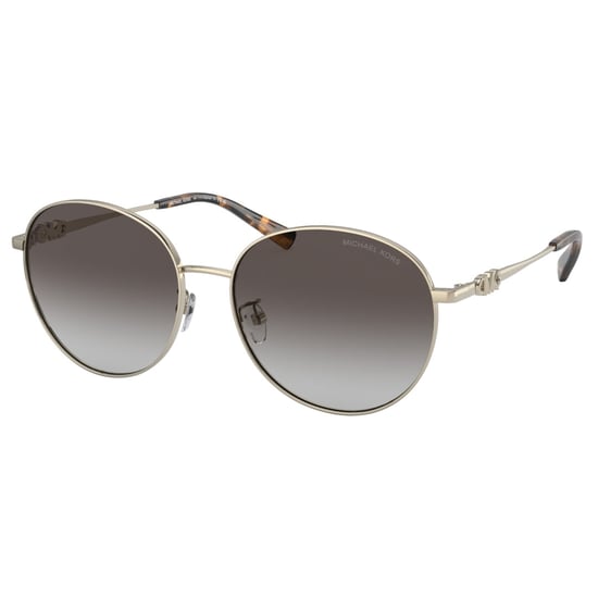Michael Kors Gafas de sol doradas claras con lentes degradados en gris oscuro - Image 1