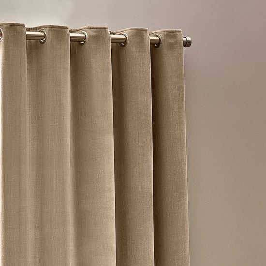 Yard Heavy Chenille Room Darkening Eyelet Curtains