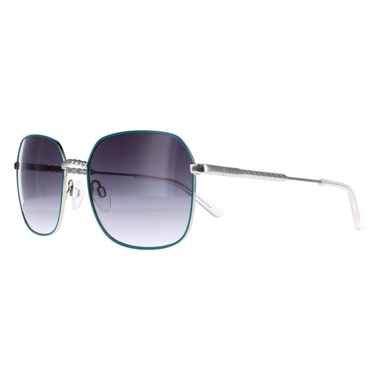 Elle Square Womens Green Blue Grey Gradient 14911