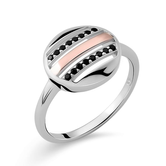 Orphelia Women's 925 Sterling Silver Ring - Silver/Rose ZR-7501 - Image 1