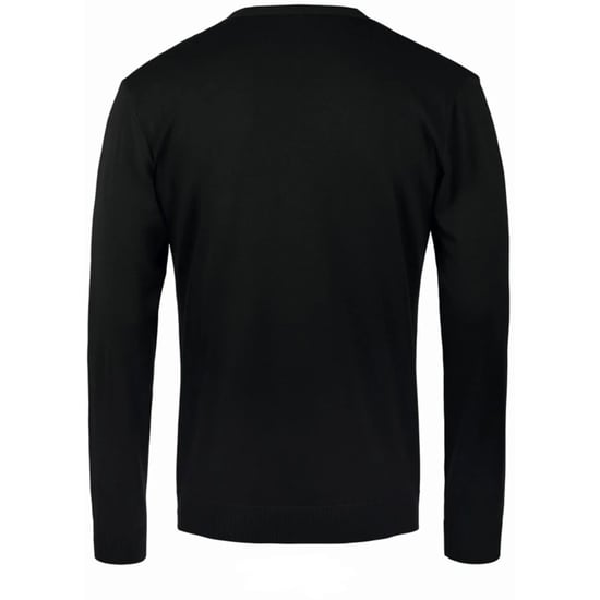 SOLS Mens Golden Knitted V Neck Cardigan (Black) - Image 2