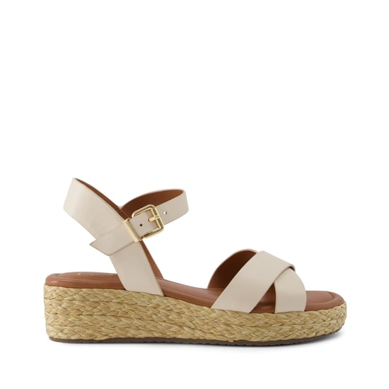 Dune Ladies WF LINNIE Wide Fit Woven Flatform Sandals Wf Linnie
