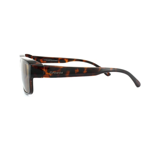 Polaroid Suncovers Rectangle Womens Dark Havana Brown Polarized Sunglasses